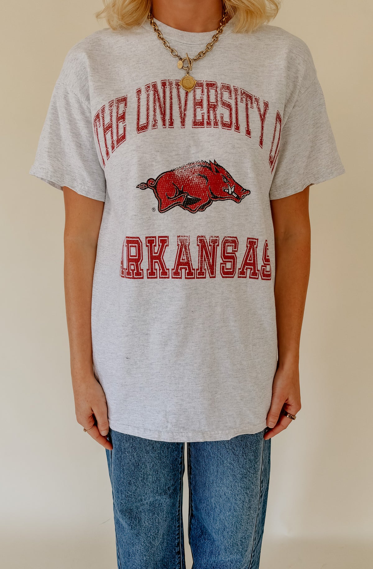 RAZORBACKS VINTAGE SPORT TEE