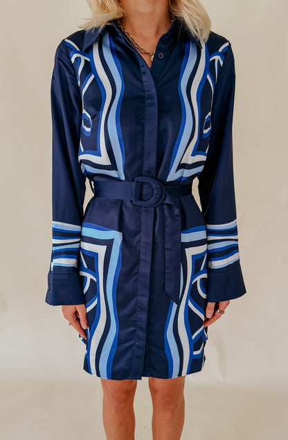 CIEBON JOANNA PRINTED SHIRT DRESS