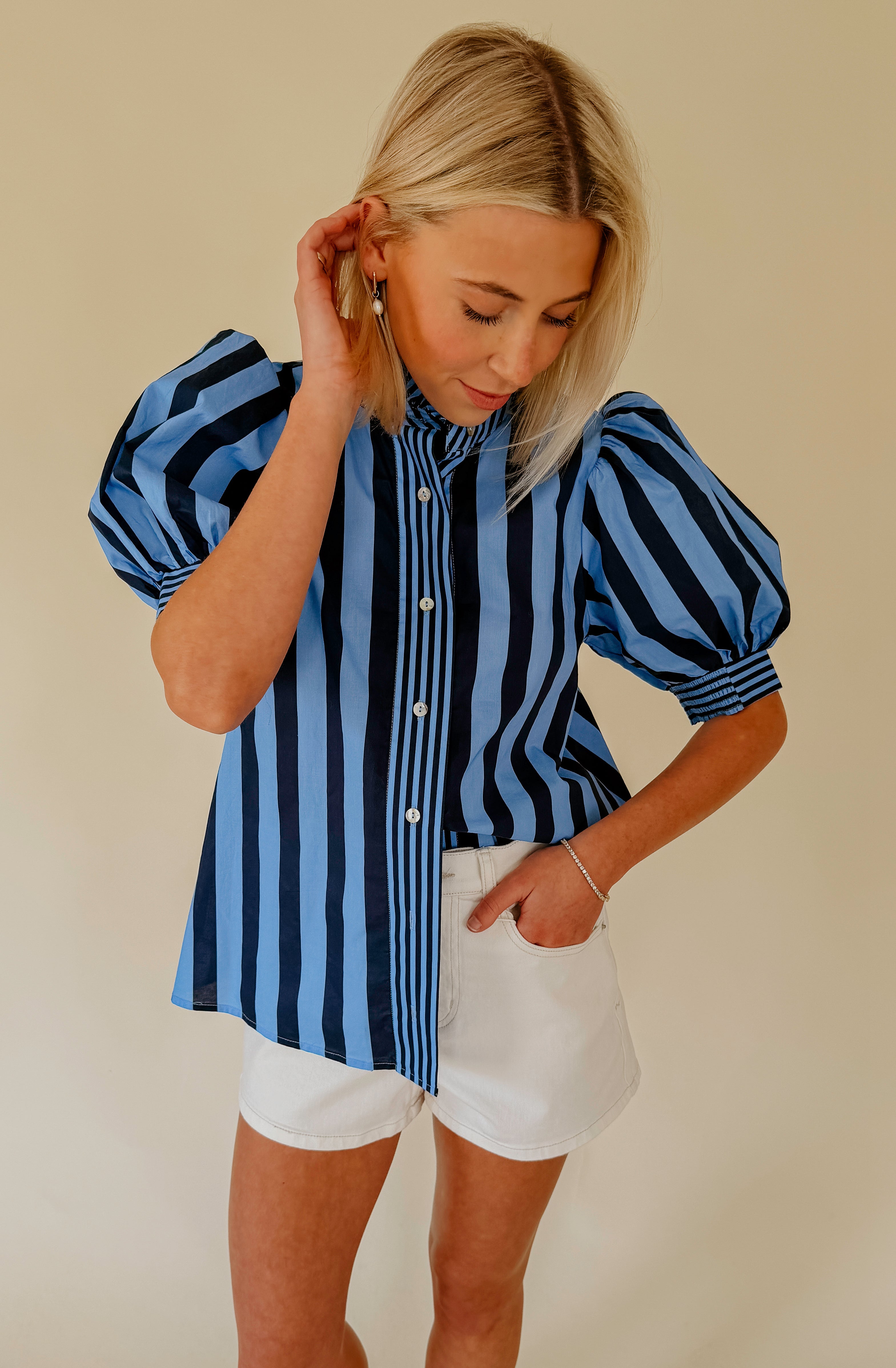 THE HANNAH STRIPED BLOUSE