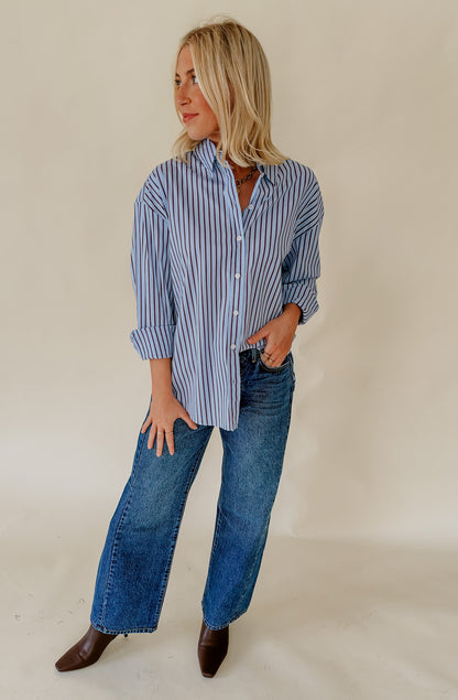 THE STACY BUTTONED BLOUSE