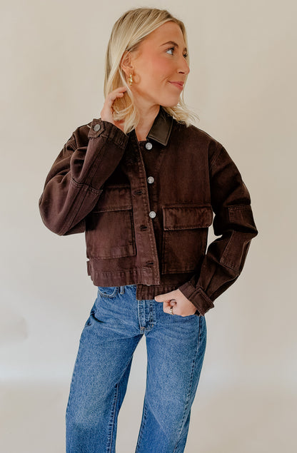 Z SUPPLY REY CROPPED CHORE JACKET