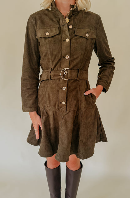 CIEBON KENNEDY BELTED MINI DRESS