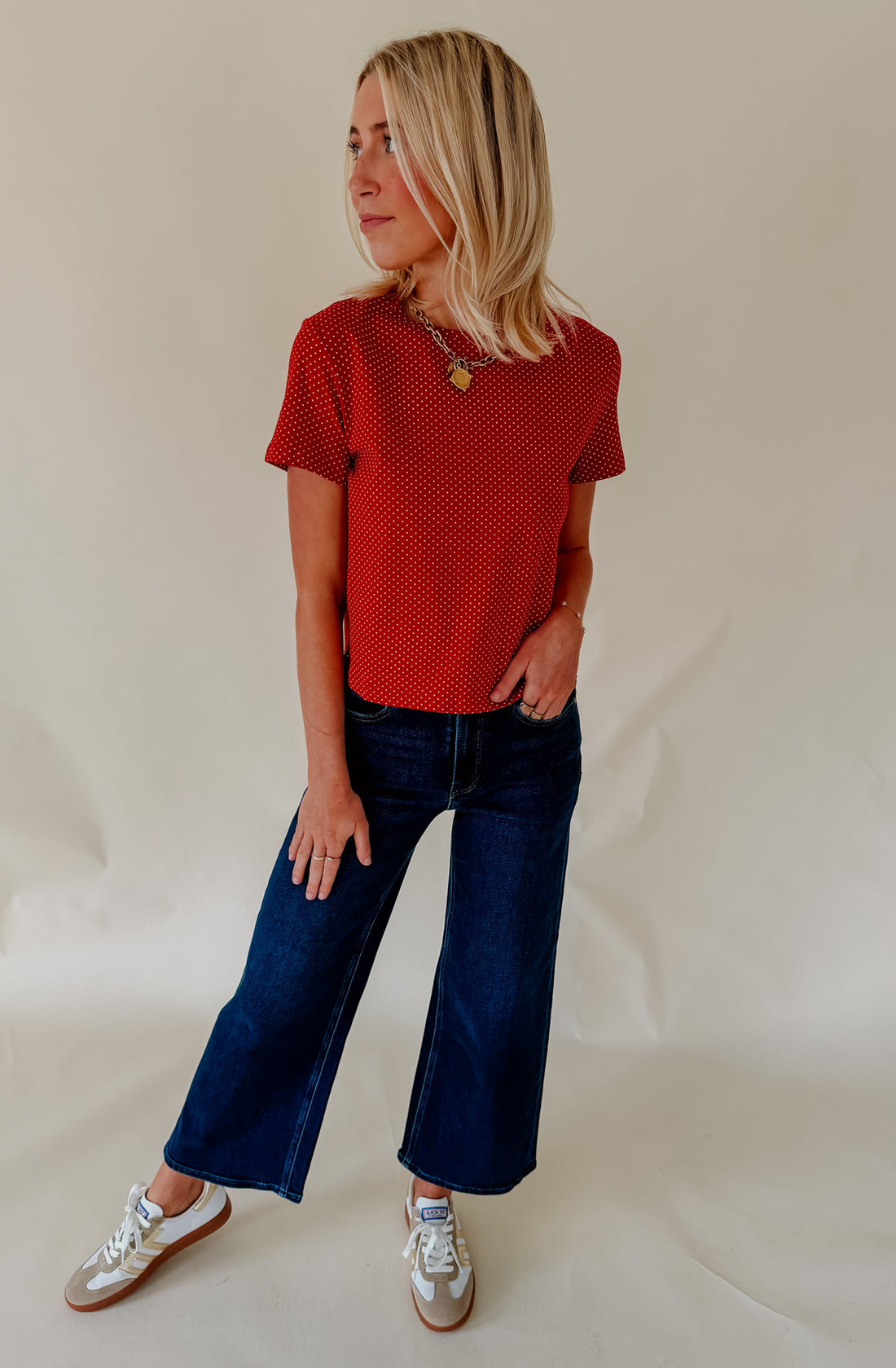 CONNECT THE DOTS JERSEY KNIT TEE