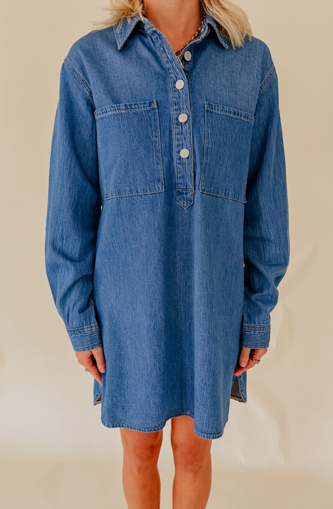 Z SUPPLY LUCIE DENIM SHIRT DRESS