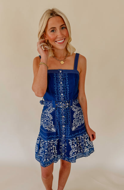 CIEBON ANISE BELTED MINI DRESS