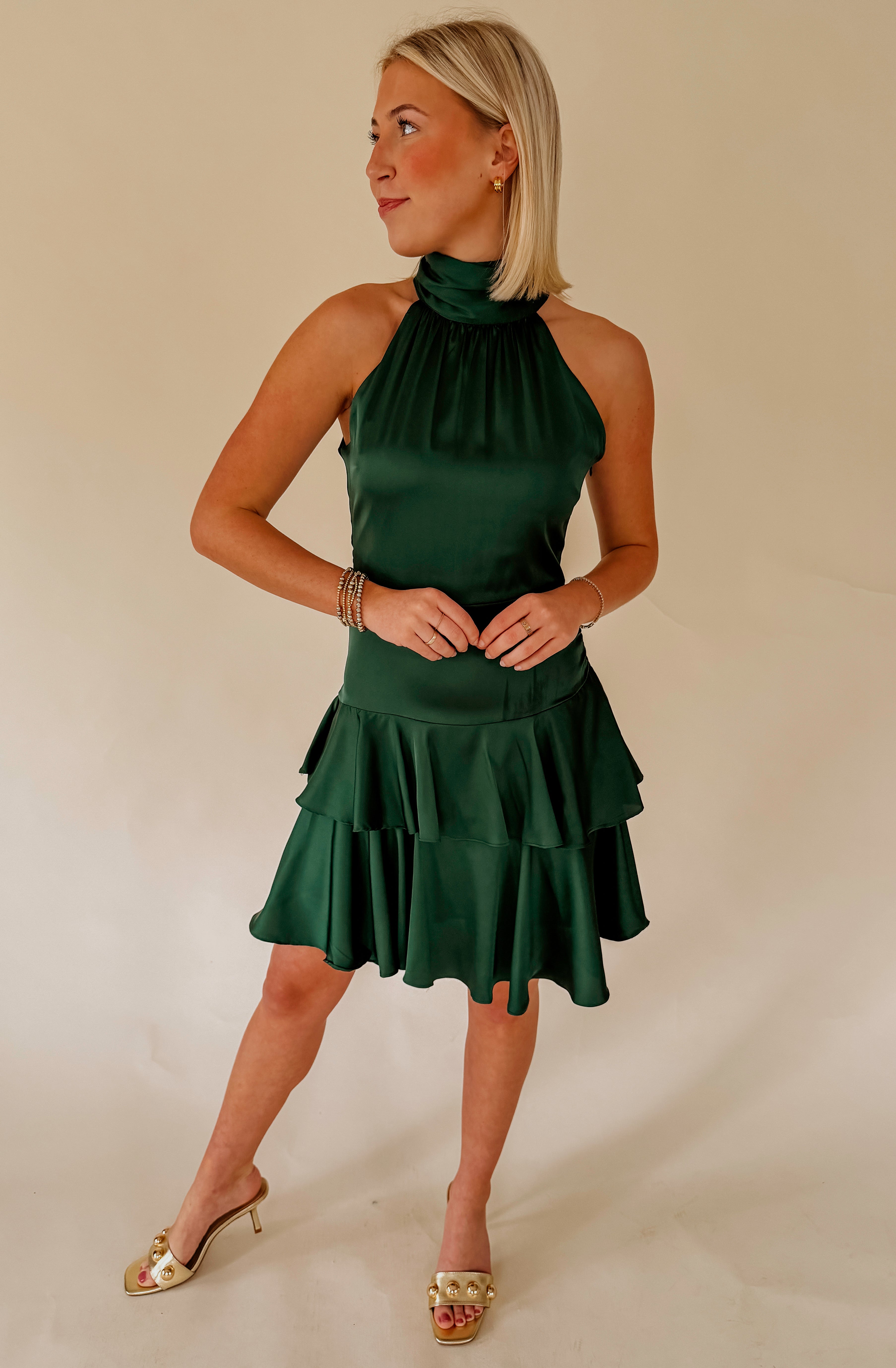 EMERALD CITY HIGH NECK DRESS