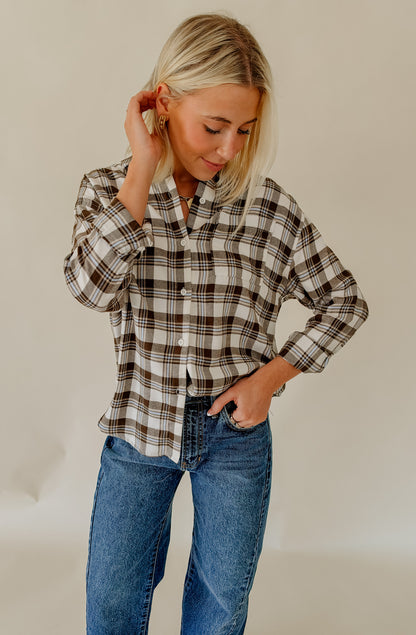 Z SUPPLY RIVER PLAID BUTTON UP