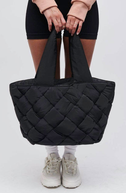 LARGE PUFFER TOTE