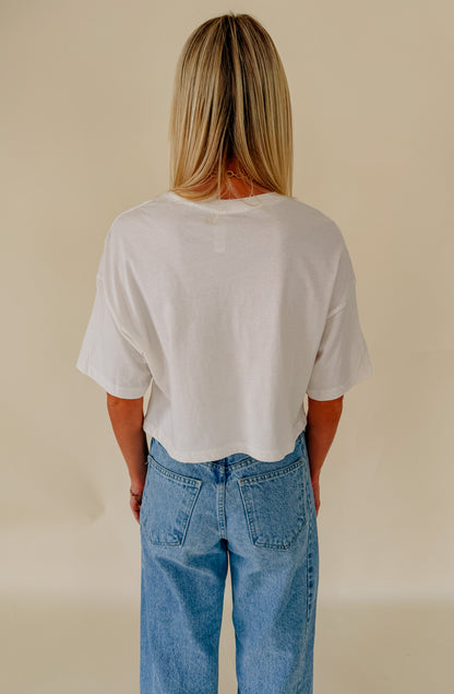 ARKANSAS BOW CROPPED TEE