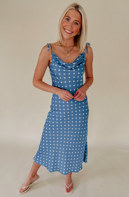THE MADY POLKA DOT MIDI DRESS