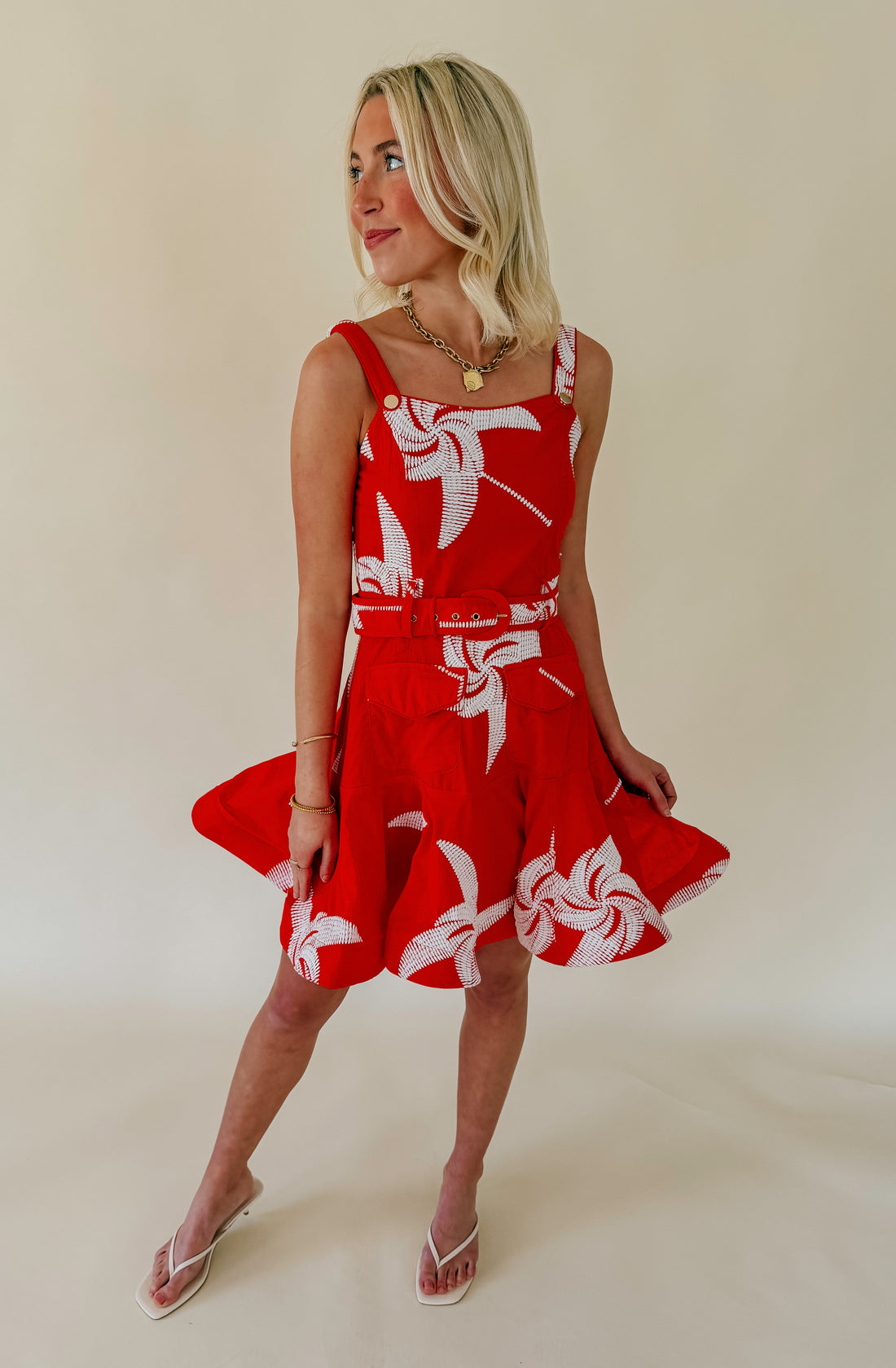 CIEBON ALIVIA BELTED MINI DRESS