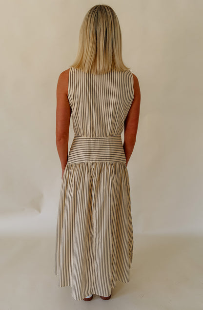 THE ESSENTIAL DROP WAIST MIDI DRESS
