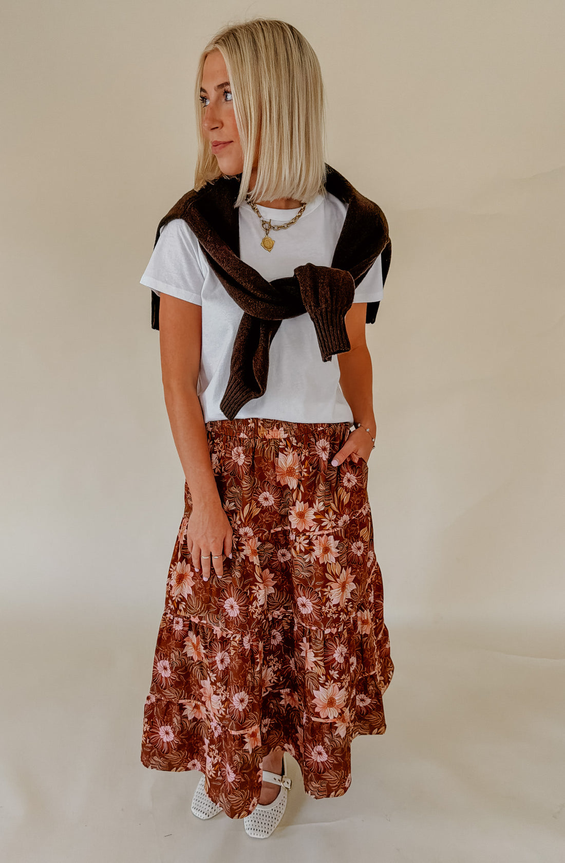 FALL BLOOMS MAXI SKIRT