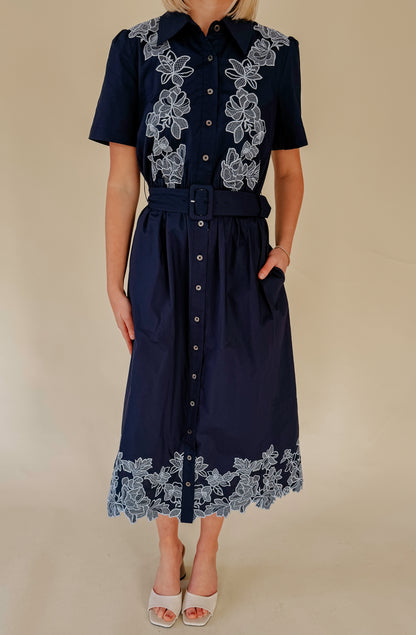 TURNING TIDES FLORAL MIDI