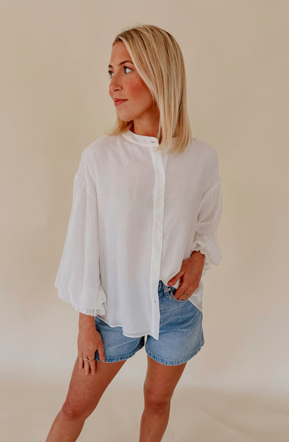 NAME OF THE GAME BUTTONED BLOUSE