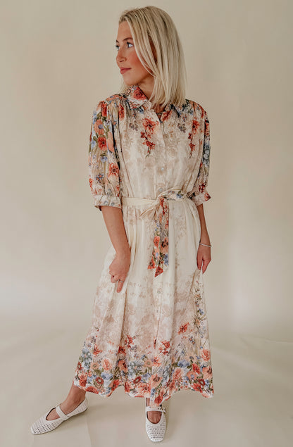 THE CAMERON BUTTONED MIDI DRESS
