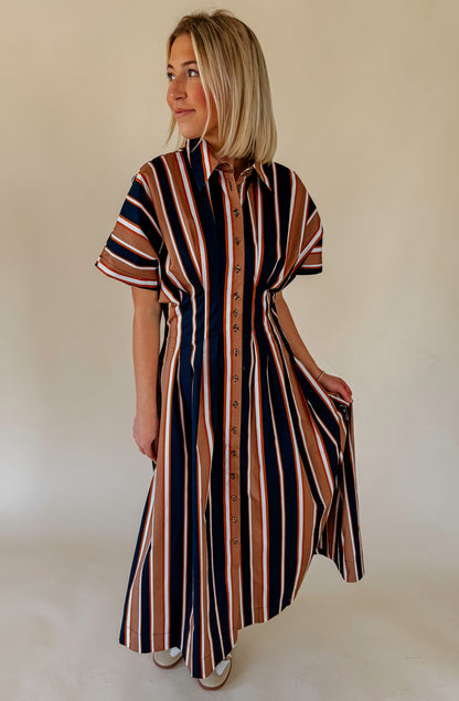 BLENDS WELL STRIPED MIDI