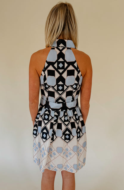 LAVENDER BROWN RAYNA DRESS