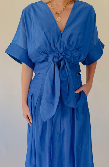 CIEBON CLARISA TIE FRONT BLOUSE