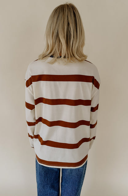 STRIPED TO PERFECTION OVERSIZED RELAXED TEE