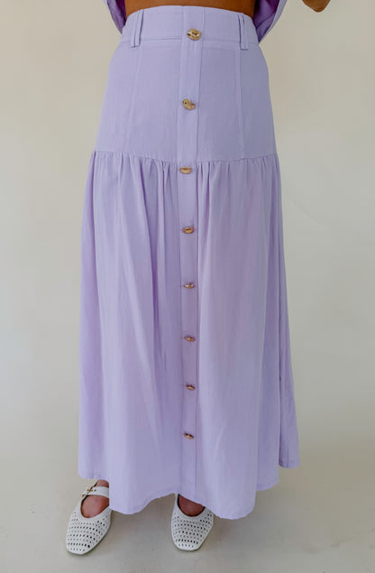LAVENDER HAZE MIDI SKIRT