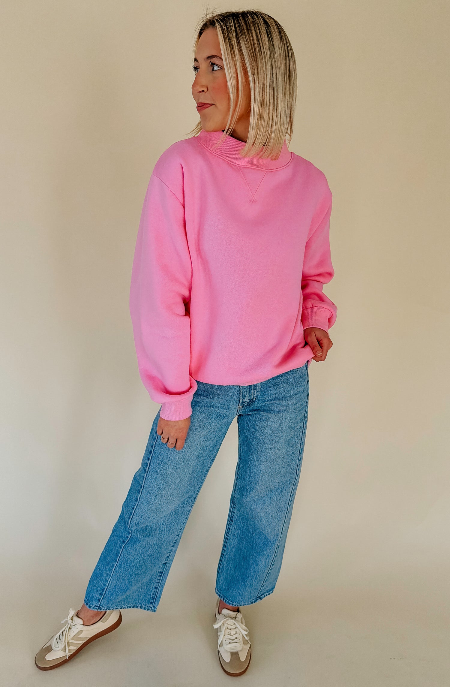 THE PARKER MOCK NECK SWEATSHIRT