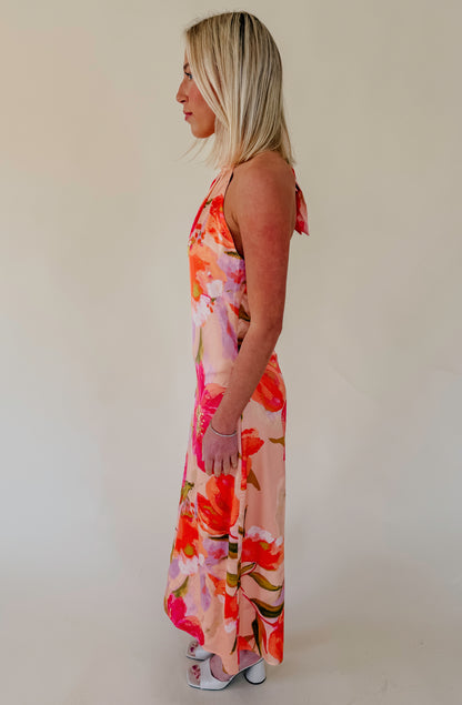 SUMMER NIGHTS HALTER MIDI