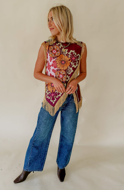 LANGLEY FRINGE TOP