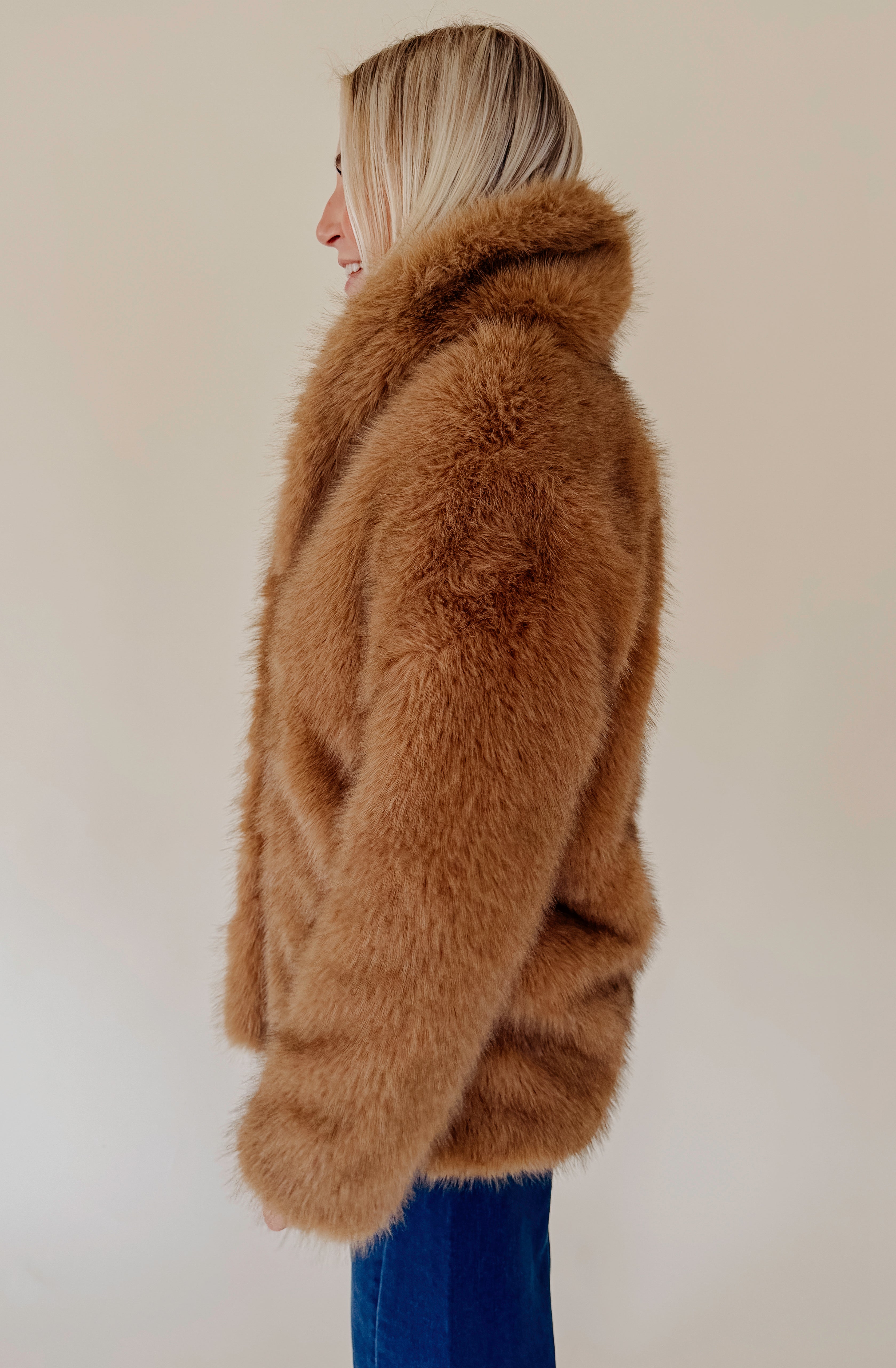 Z SUPPLY LOGAN FAUX FUR COAT