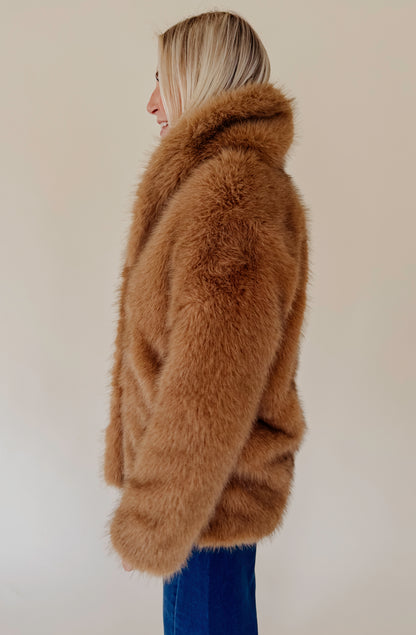 Z SUPPLY LOGAN FAUX FUR COAT