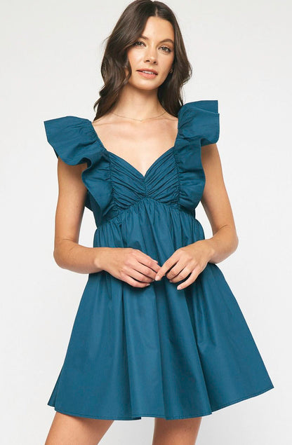 MEET FOR DRINKS RUFFLED DRESS