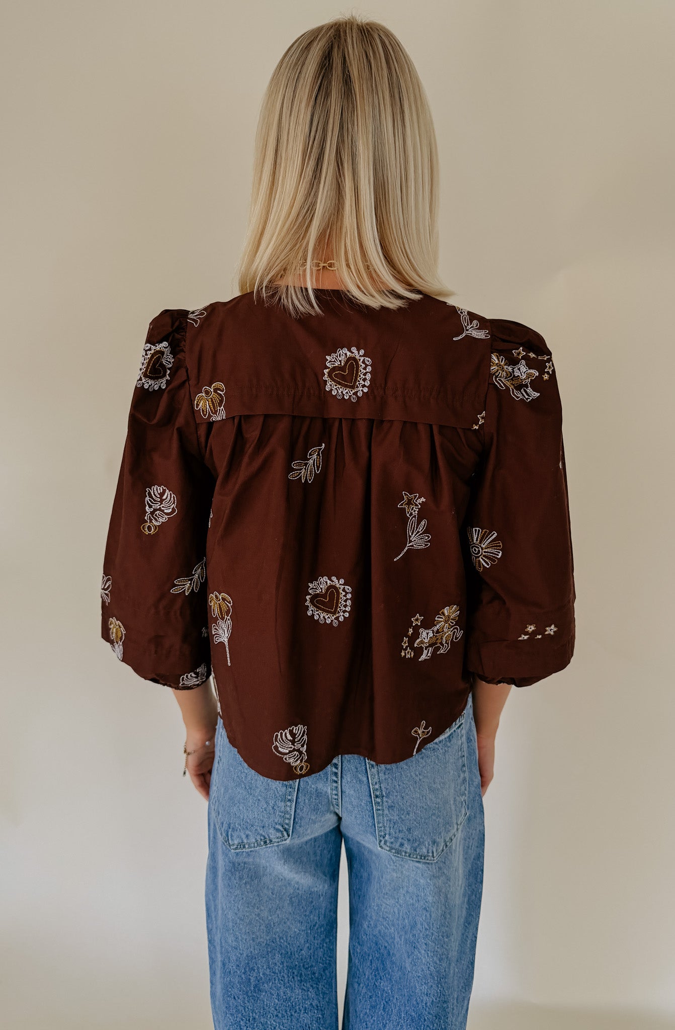 CIEBON LILLIAN EMBROIDERED BLOUSE