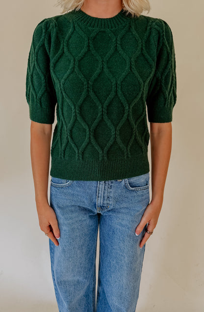 BENEATH THE PINES CABLE KNIT SWEATER
