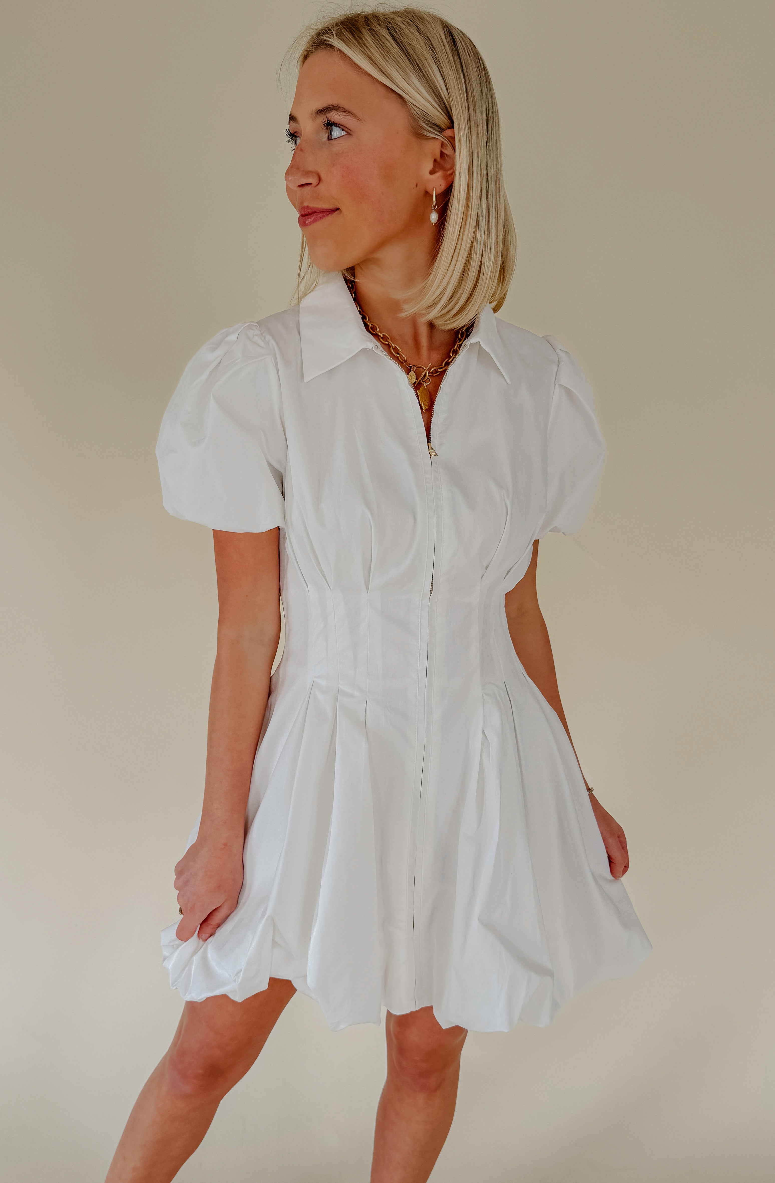 BURST YOUR BUBBLE MINI DRESS