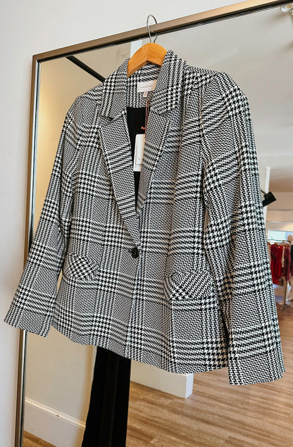 PLAID REPUTATION BLAZER