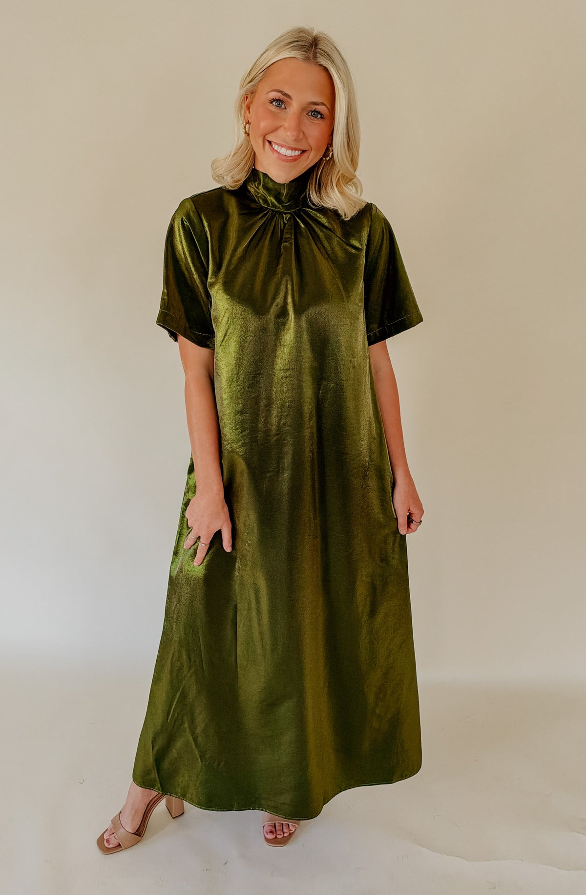 GREEN WITH ENVY MAXI DRESS