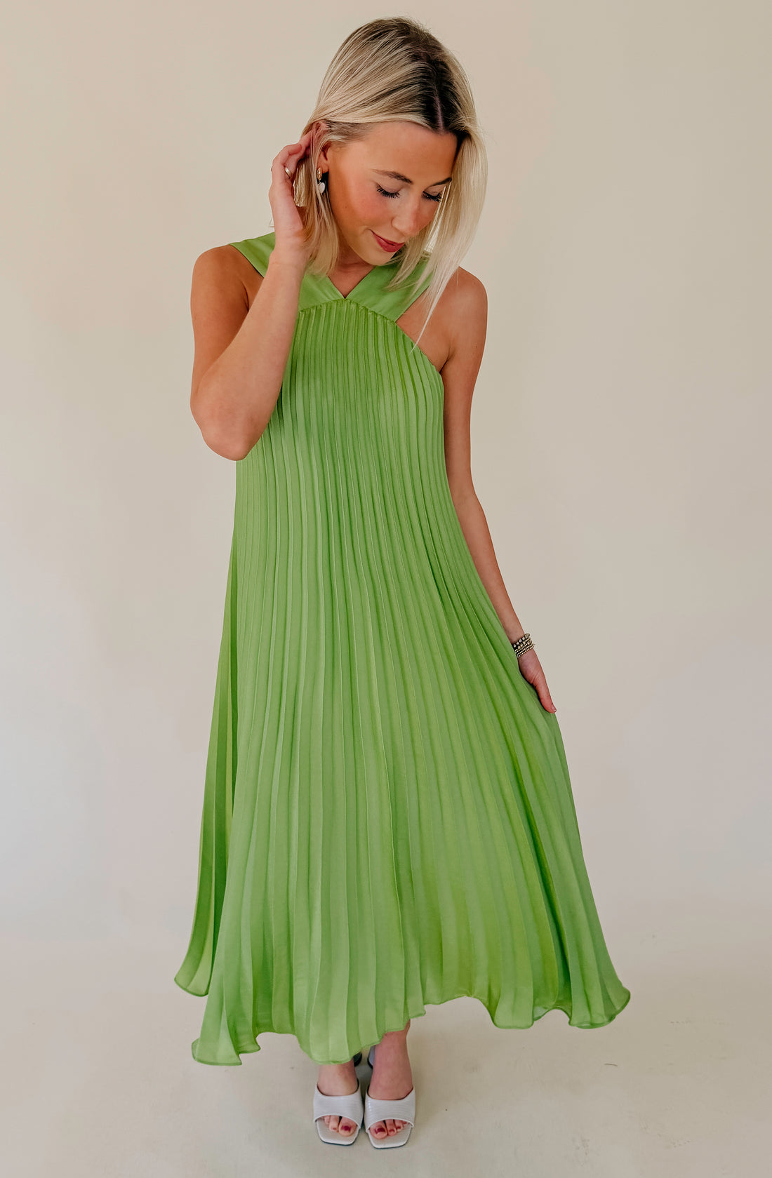 CIEBON MELISA PLEATED DRESS