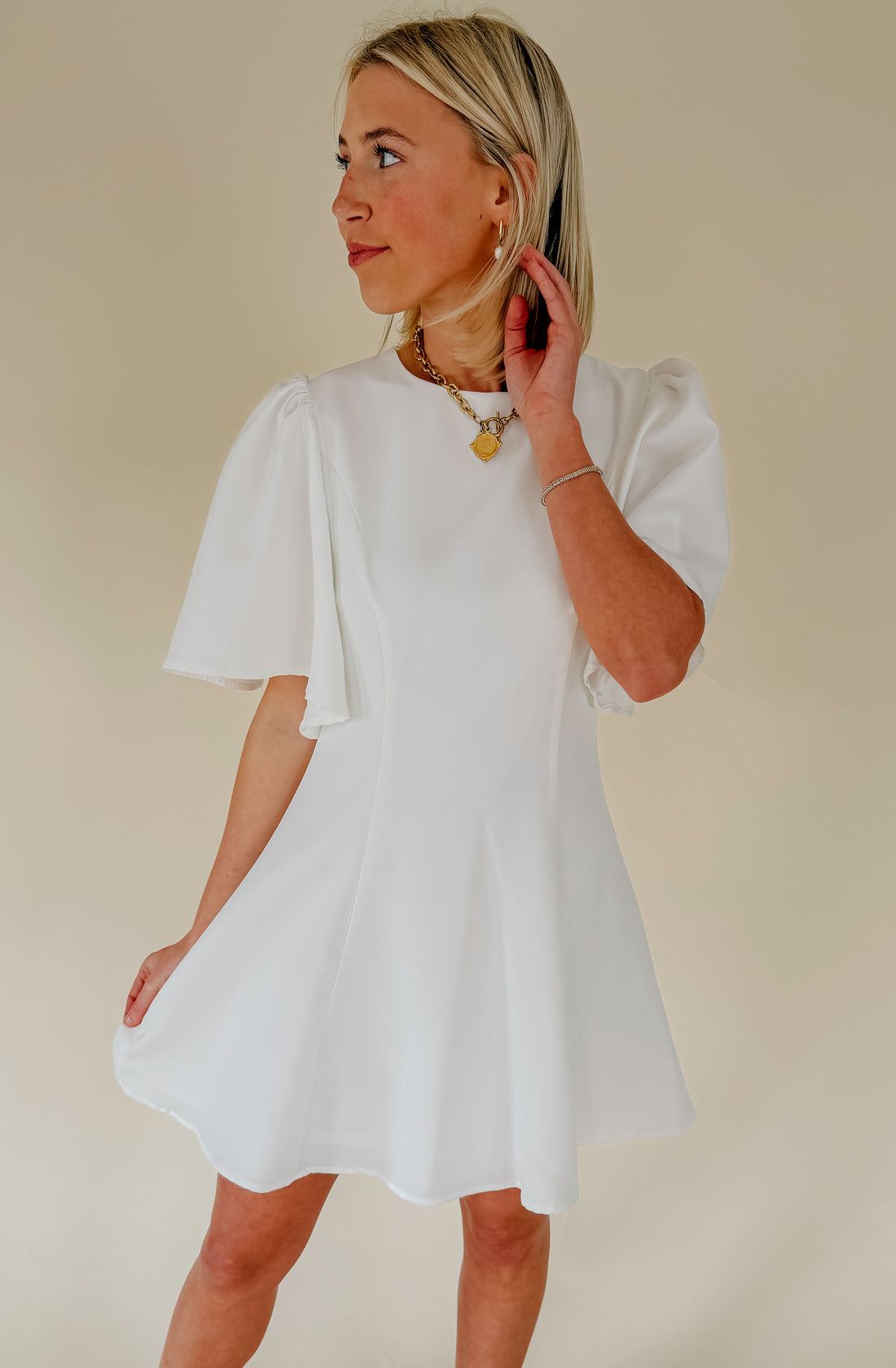 ON THE FLY FIT AND FLARE DRESS