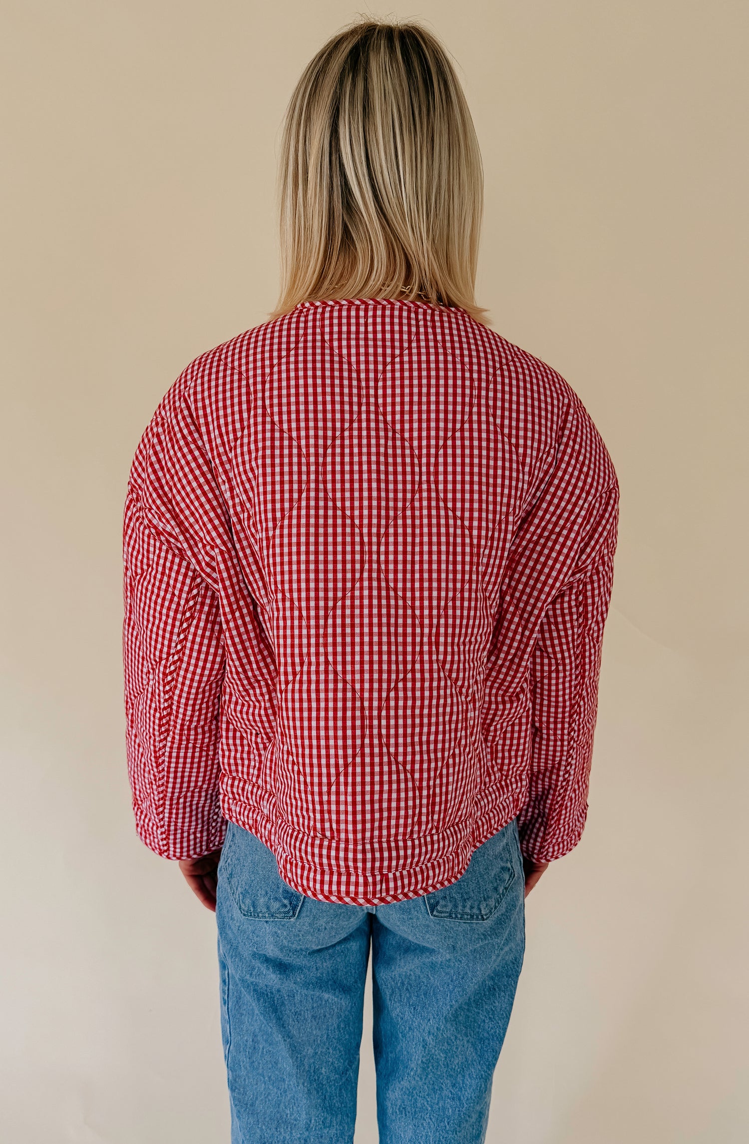 HEART EYES QUILTED PUFFER JACKET