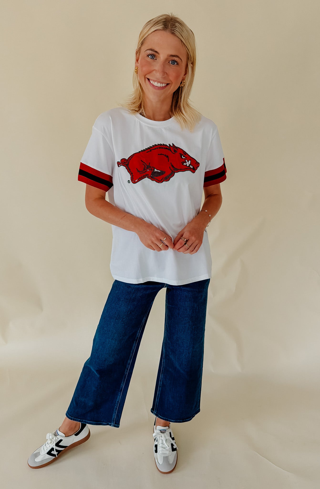 ARKANSAS SPARKLE LOGO TEE