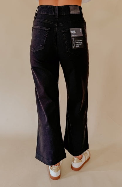 PAIGE ANESSA DENIM IN BLACK SHADOW