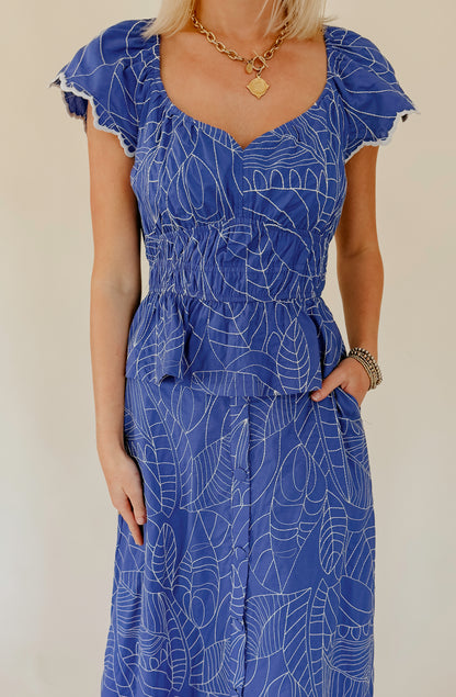 THE BALI EMBROIDERED TOP