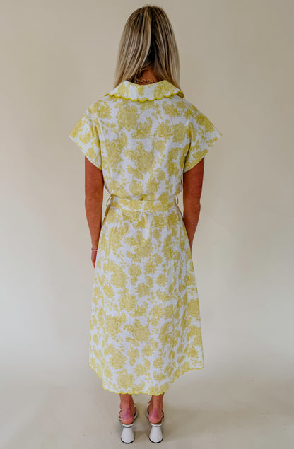 HOLDING OUT HOPE FLORAL MIDI DRESS