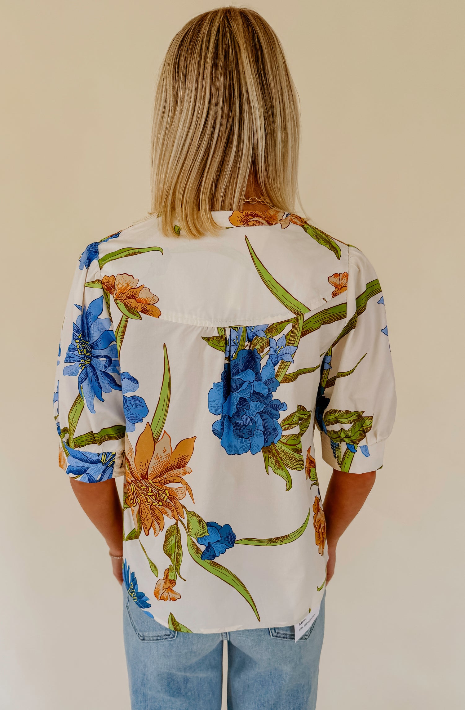 TROPIC CITY PRINTED BLOUSE