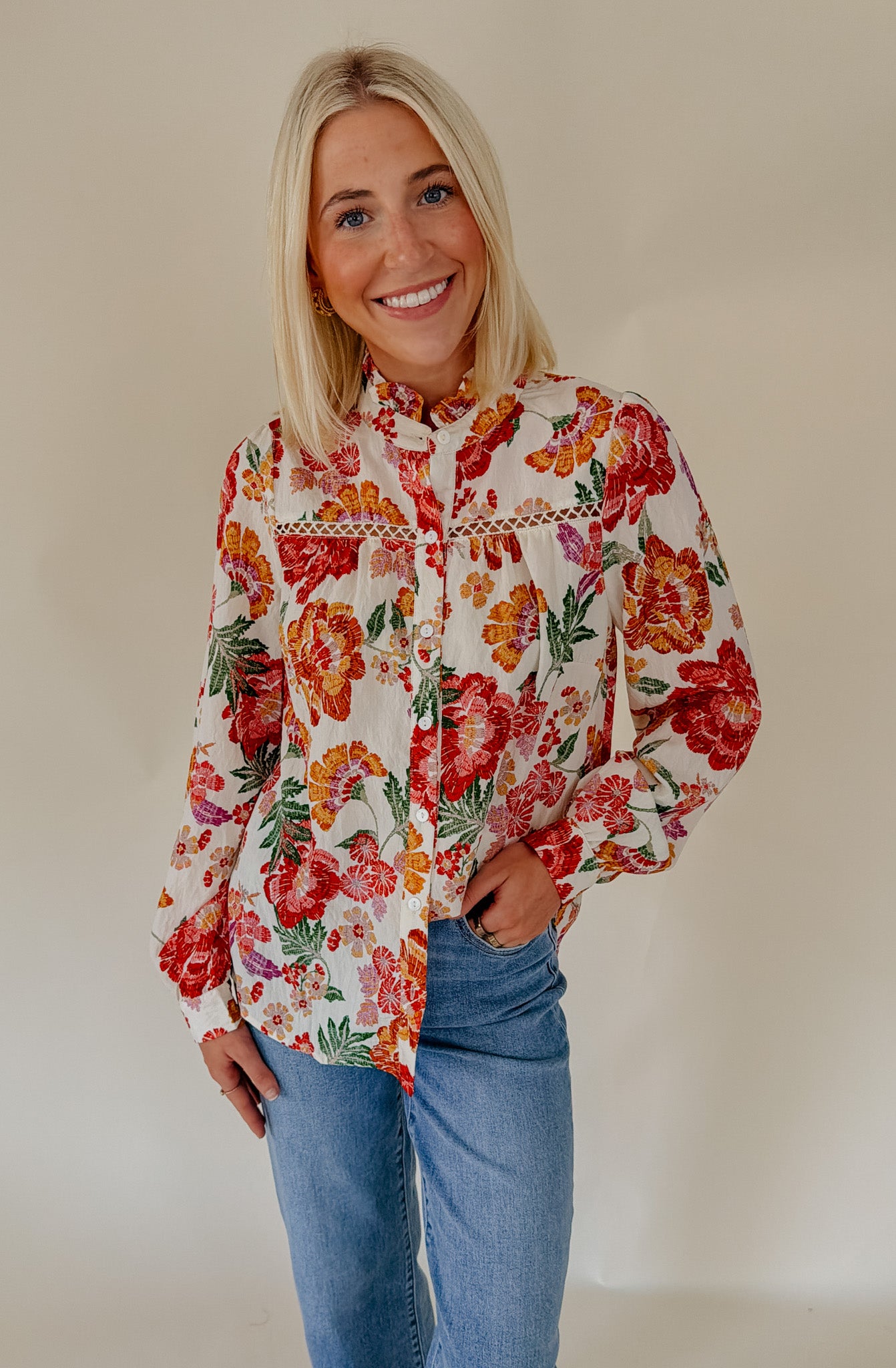 IN SEASON FLORAL BLOUSE