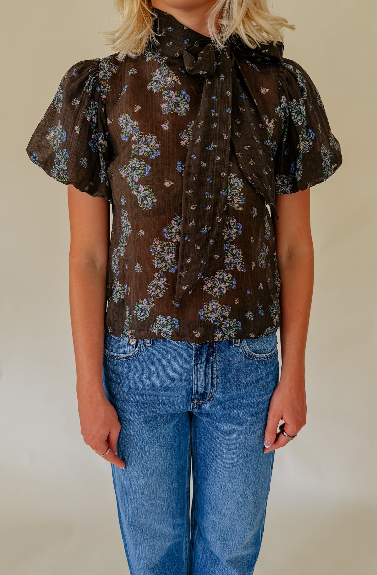 STEVE MADDEN LOLANIE SHEER TOP