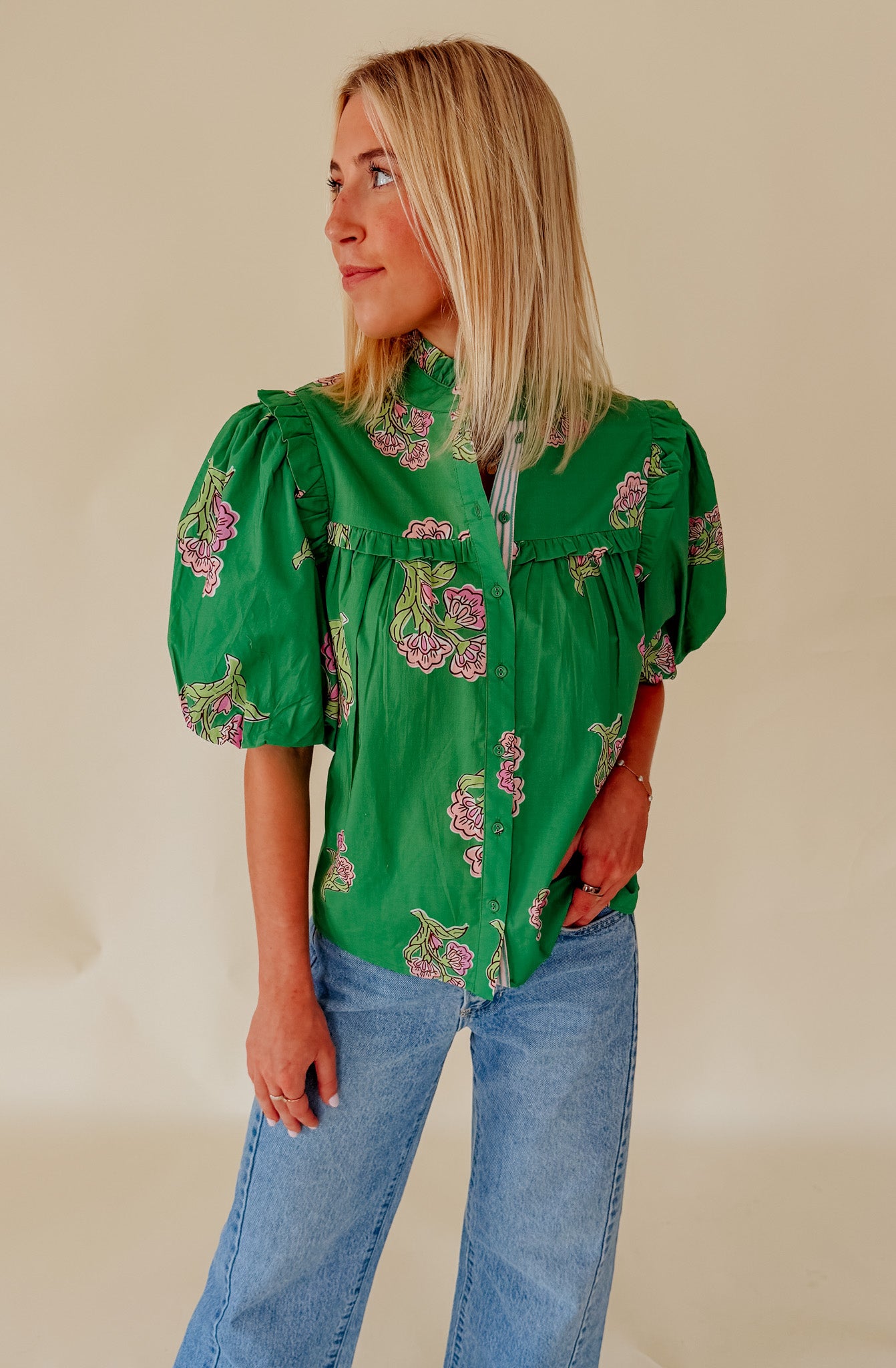 THE CAROLINE FLORAL BLOUSE