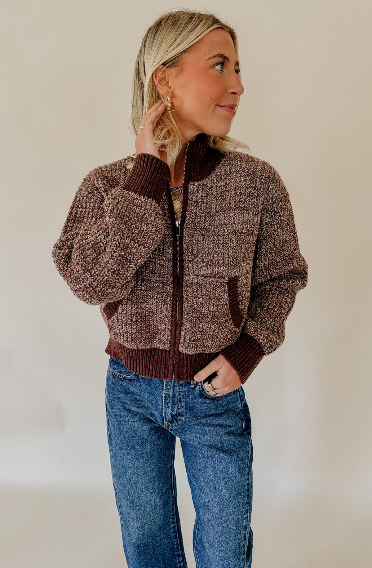 Z SUPPLY ASHFORD ZIP CARDIGAN