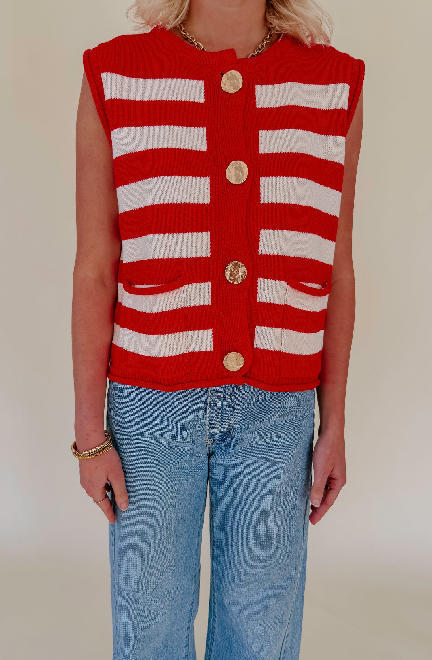 STRIPED TO PERFECT SWEATER TANK