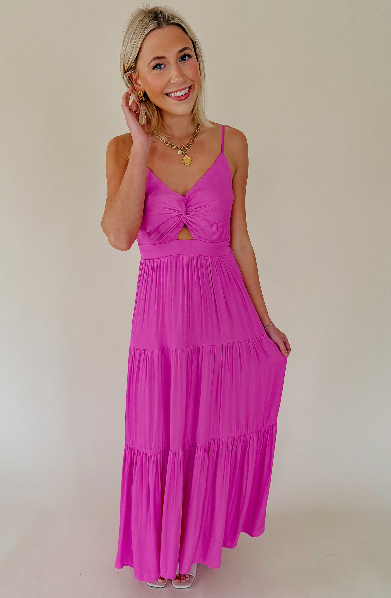 LAVENDER BROWN AURORA DRESS